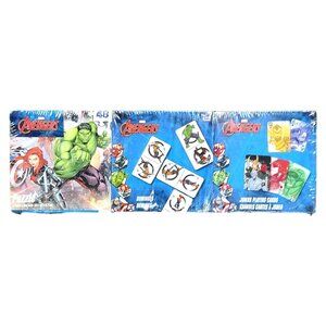 Marvel Avengers Jumbo Playing Cards Dominoes & Puzzle Set Kids Entertainment